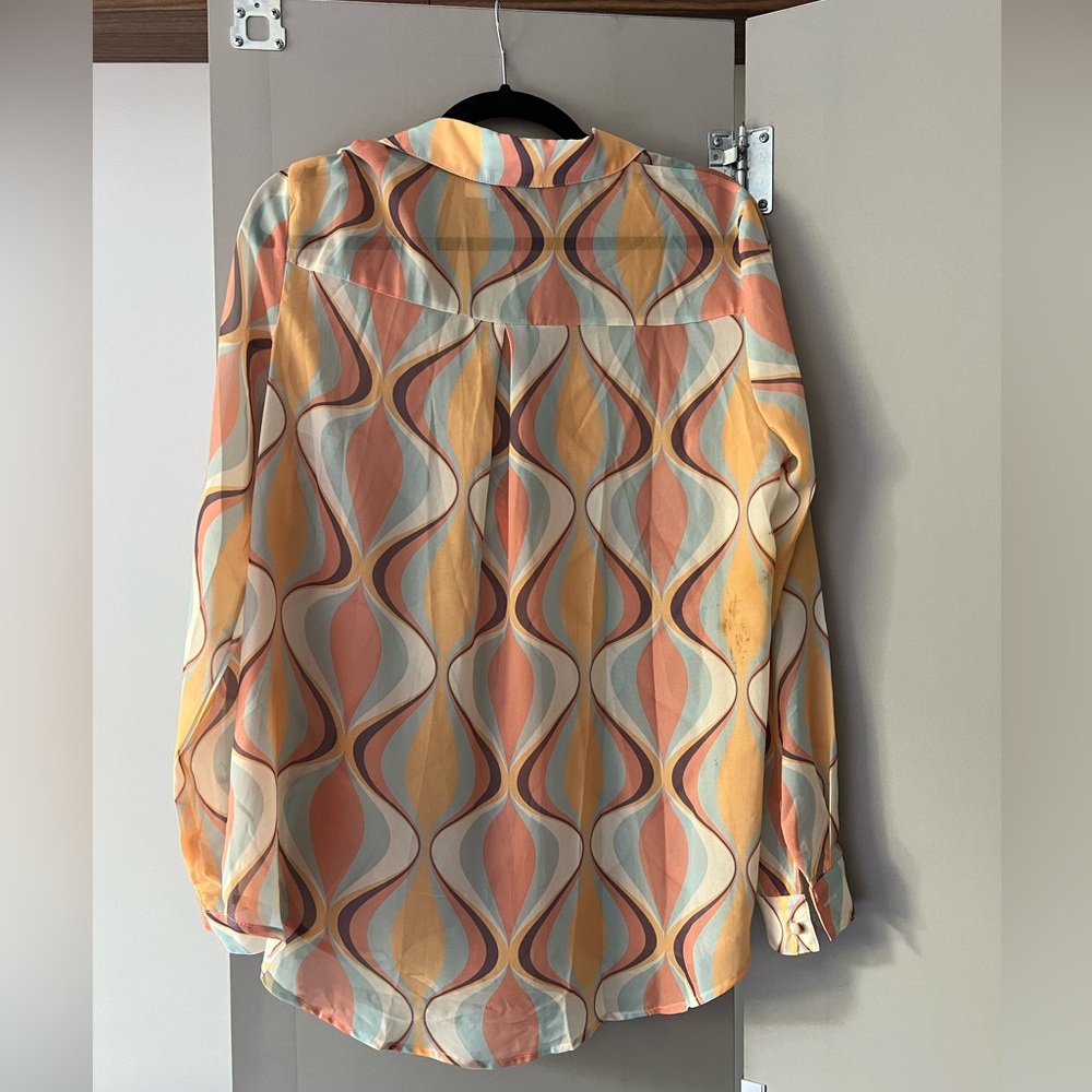 Princess Polly Retro Patterned Button Down - image 3